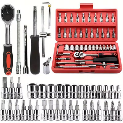 CAJA DE HERRAMIENTAS 46 PZS + ENVÍO GRATIS Y 40% DE DESCUENTO SÓLO HOY
