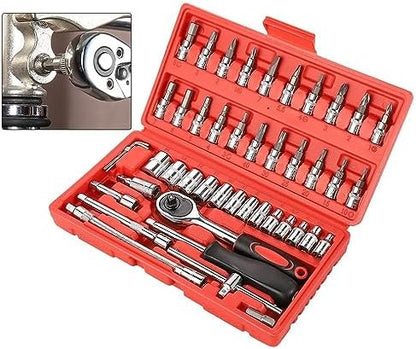 CAJA DE HERRAMIENTAS 46 PZS + ENVÍO GRATIS Y 40% DE DESCUENTO SÓLO HOY