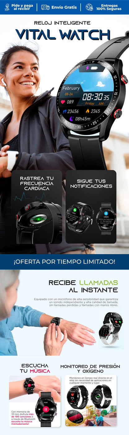 Smartwatch Deportivo – Estilo, Salud y Tecnología en tu Muñeca